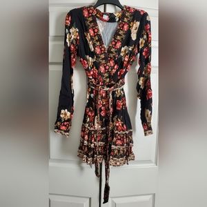 Multi color floral dress size 8